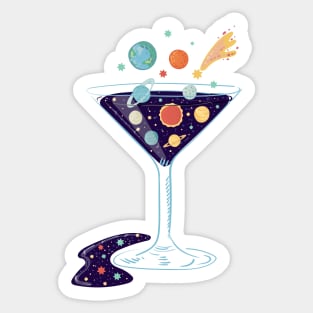 Space cocktail Sticker